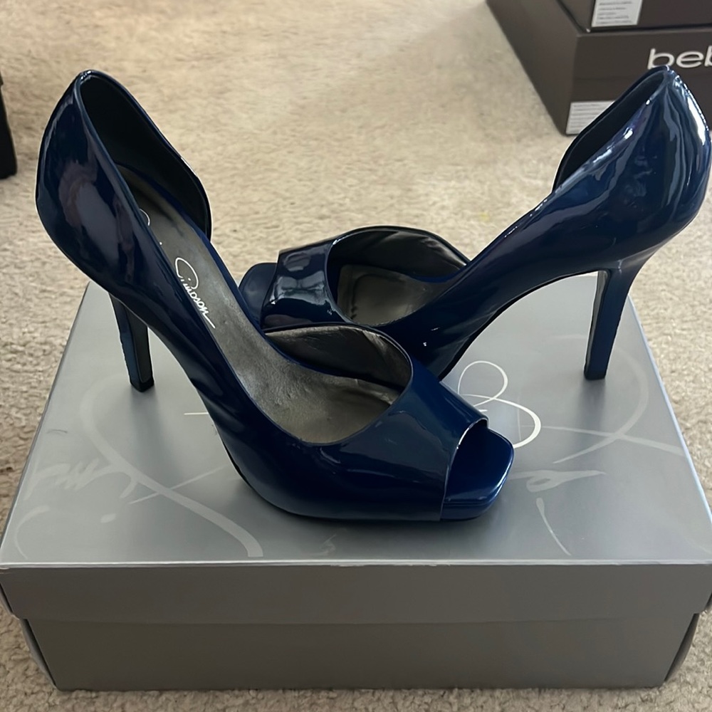 Blue heels